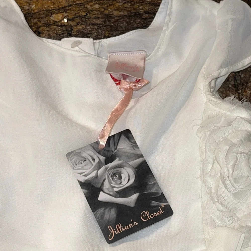 Jillian's Closet cream color bubble dress 24 M‎
